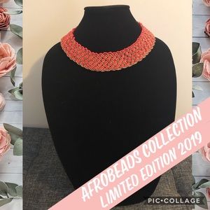 Simply Orange Handmade Beaded Necklace